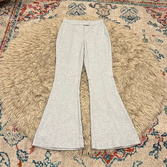 New Topshop jersey twill flare pant in Gray Size 6 - Picture 2 of 5